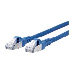 METZ CONNECT Patchkabel S/FTP Cat.6A blau 1,0m