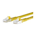 METZ CONNECT Patchkabel S/FTP Cat.6A gelb 1,0m