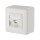 METZ CONNECT Keystone Anschlussdose AP 1 Port unbestuckt reinweiss