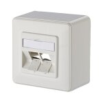 METZ CONNECT Keystone Anschlussdose AP 2 Port unbestuckt...