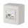 METZ CONNECT Keystone Anschlussdose AP 2 Port unbestuckt reinweiss