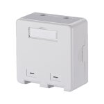 METZ CONNECT Keystone Anschlussdose AP 2 Port unbestuckt...
