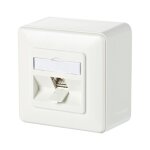 METZ CONNECT C6Amodul 1 Port 180 AP-Dose reinweiss RAL9010