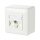 METZ CONNECT C6Amodul 1 Port 180 AP-Dose reinweiss RAL9010