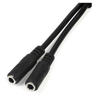 StarTech 3,5mm Klinke Audio Y-Kabel - 4 pol. auf 3 pol. Headset Adapter fur Headsets mit Kopfhrer / Microphone Stecker - St/