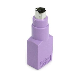 StarTech USB auf PS/2 Tastatur Adapter - Keyboard Adapter PS/2 6 pin Mini-DIN Stecker zu USB A 4 pin Buchse - Ersatzadap