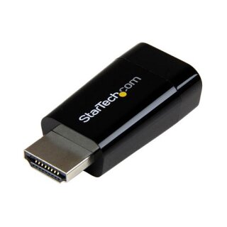StarTech Kompakter HDMI auf VGA Adapter/ Konverter ideal fur Chromebooks Ultrabooks & Laptops - 1920x1200