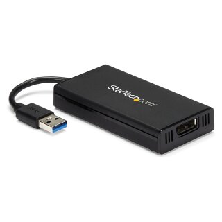 StarTech USB 3.0 auf Displayport Adapter - Externe Monitor Grafikkarte DisplayLink zertifiziert - Ultra HD 4k - Display Video