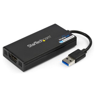 StarTech USB 3.0 auf 4k HDMI Adapter / Konverter - Externe Monitor Grafikkarte - DisplayLink Zertifiziert - Ultra HD 4k