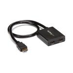 StarTech ST122HD4KU 2 port HDMI 1.4 splitter cable - USB...