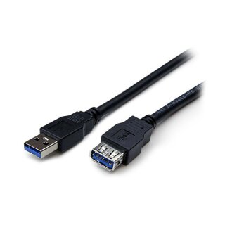 StarTech 2m Black SuperSpeed USB 3.0 Extension Cable A to A - M/F