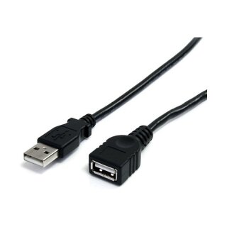 StarTech 6 ft Black USB 2.0 Extension Cable A to A - M/F
