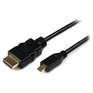 StarTech 3m High Speed HDMI Cable with Ethernet - HDMI to HDMI Micro - M/M