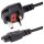 StarTech 1m Laptop Power Cord - 3 Slot for UK - BS-1363 to C5 Clover Leaf Power Cable Lead
