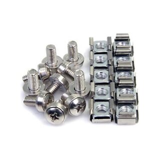 StarTech M6-Montageschrauben und Kfigmuttern fr Serverschrank / Rack - 100 St.
