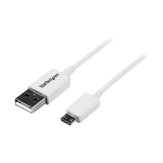 StarTech 2m White Micro USB Cable - A to Micro B