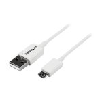 StarTech 2m White Micro USB Cable - A to Micro B