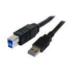 StarTech 3m Black SuperSpeed USB 3.0 Cable A to B - M/M