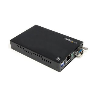 StarTech LWL / Glasfaser Medienkonverter - 1000 Mbit/s Gigabit Ethernet Medienkonverter LC 550m - 1000Base-LX Multimode