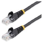 StarTech 5m Black Cat5e Snagless RJ45 UTP Patch Cable - 5...