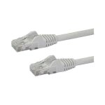 StarTech 0.5m White Cat6 Patch Cable with Snagless RJ45...