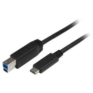 StarTech USB-C to USB-B Cable - M/M - 2 m 6 ft. - USB 3.0