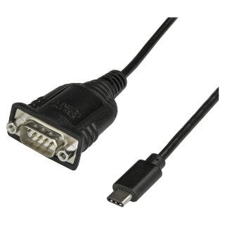 StarTech USB-C auf Seriell Adapter mit COM Retention - USB C zu RS232 Kabel - USB C zu DB9 Kabel - Windows / MacOS / Linux