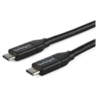 StarTech USB C To USB C Cable - 3 ft / 1m - USB-IF Certified - 5A PD - USB 2.0 - USB Type C Charging Cable - USB C Fast Charge C