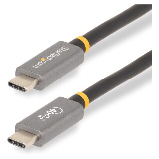 StarTech 1 m USB4 Kabel, USB-IF zertifiziertes USB C Kabel, 40Gbit/s - USB-Kabel - 24 pin USB-C (M)