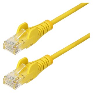 StarTech 1m Yellow Slim CAT6 Ethernet Cable, Snagless, 28AWG, LSZH - Patch-Kabel - RJ-45 (M)