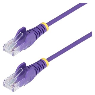 StarTech 50cm Purple Slim CAT6 Ethernet Cable, Snagless, 28AWG, LSZH - Patch-Kabel - RJ-45 (M)