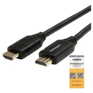 StarTech RHDMM1MP HDMI Kabel (2m, HDMI 2.0, 4k 60Hz, premium High Speed HDMI Kabel mit Ethernet, für Monitore oder TVs)