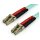 StarTech 10m OM4 LC to LC Multimode Duplex Fiber Optic Patch Cable- Aqua - 50/125 - Fiber Optic Cable - 40/100Gb - LSZH
