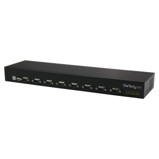StarTech 8 Port USB auf Seriell Adapter Hub - USB auf RS232 Port Adapter mit Daisy Chain - Rackmontierbar
