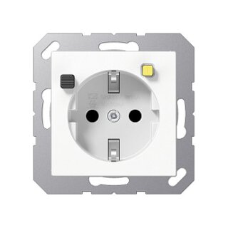 Jung A5520.30WW FI-SCHUKO Steckdose (RCD) 16A 250V m.Berührungsschutz alpinweiß