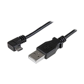 StarTech.com Micro USB Lade- und Sync-Kabel St/St - Rechts gewinkelt Micro-USB - 0,5m - USB-Kabel - Micro-USB Typ B (M)