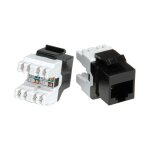 ROLINE Kat.5e Class D Keystone RJ-45 ungeschirmt schwarz