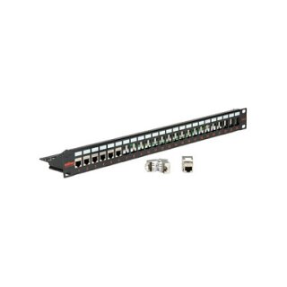 ROLINE 48,26cm 19Zoll-Keystone-Modultrger 24P. geschirmt schwarz