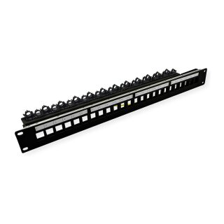 ROLINE 19"-Keystone-Modultrger 24Ports geschirmt blank Clipbef. (26.11.0390)