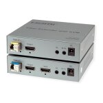 ROLINE KVM Verlngerung ber LWL, HDMI 4K, USB, 20 km