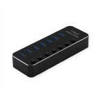 ROLINE USB 3.2 Gen 1 Notebook Hub, 7 Ports, einzeln...