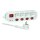 ROLINE 4-fach Steckdosenleiste mit Schalter, UTE Version, USB-Charger A+C, 1,5 m