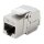 ROLINE Cat.6A (Class EA) Keystone, RJ-45, geschirmt, werkzeuglos, silberfarben