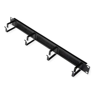 ROLINE 19-Zoll Rangierpanel 1 HE, mit Brstenleiste 44x60mm schwarz