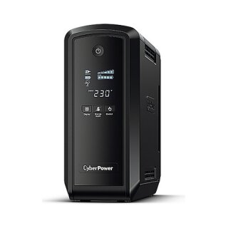 CyberPower USV PFC Sinewave Advanced CP900EIPFCLCD - USB - 2x Schukostecker/4x IEC Anschluss