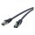 RED Cat.6a 15,0m blau Patchkabel Cat.6a S/FTP AWG 27/7, 2xRJ45, blau, 15,0m