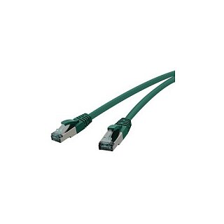 RED Cat.6a 15,0m grün Patchkabel Cat.6a S/FTP AWG 27/7, 2xRJ45, grün, 15,0m