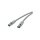 RED Cat.6a 0,25m grau Patchkabel Cat.6a S/FTP AWG 27/7, 2xRJ45, grau, 0,25m