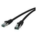 RED Cat.6a 1,0m schwarz Patchkabel Cat.6a S/FTP AWG 27/7,...
