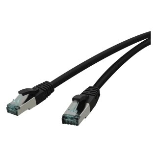 RED Cat.6a 1,5m schwarz Patchkabel Cat.6a S/FTP AWG 27/7, 2xRJ45, schwarz, 1,5m